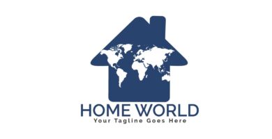 Home World Logo Design