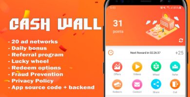Cash Wall – Android Rewards App Source Code
