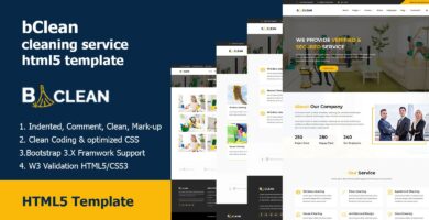 bClean – Cleaning Service HTML5 Template