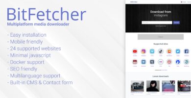 Bitfetcher – Multiplatform Media Downloader Script