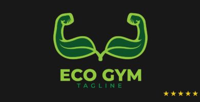 Eco Gym Logo Template