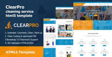ClearPro – Cleaning Service HTML5 Template