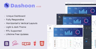 Dashoon – Responsive Bootstrap 4 Admin Dashboard