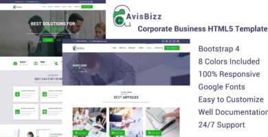 AvisBizz – HTML Template