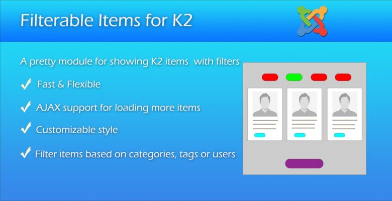 Filterable Items for K2 – Joomla Module