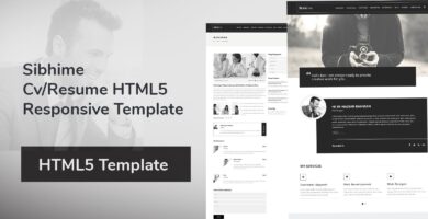 Sibhime – Cv/Resume HTML5 Responsive Template