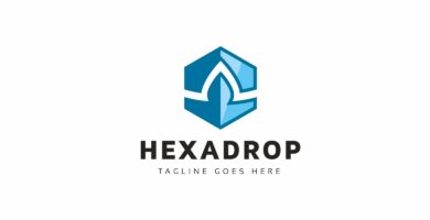 Hexa Drop Logo