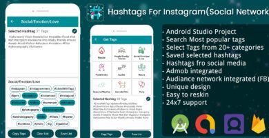 Hashtags For Instagram – Android Source Code