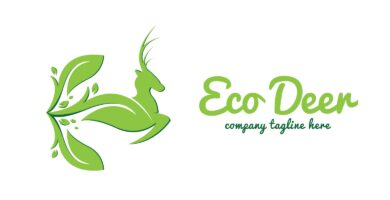 Eco Deer Logo Template