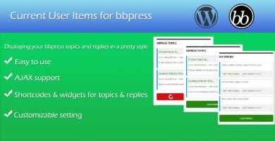 Current User Items – bbPress Plugin