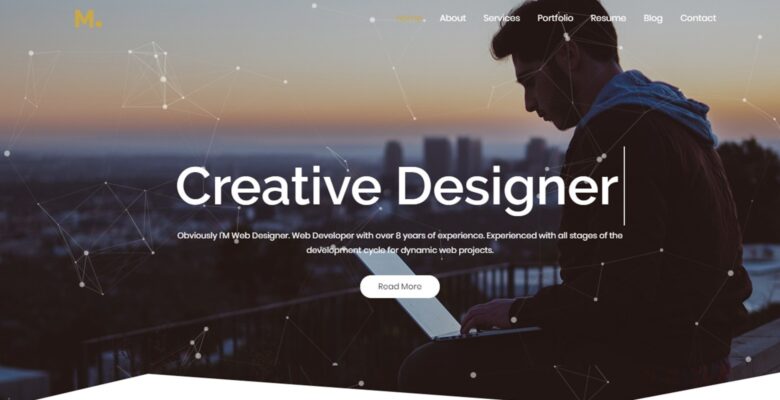 Mira – Creative Resume Portfolio HTML5 Template