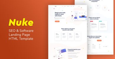Nuke – SEO And Software Landing Page HTML Template