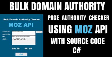 Bulk Domain Authority Checker C#
