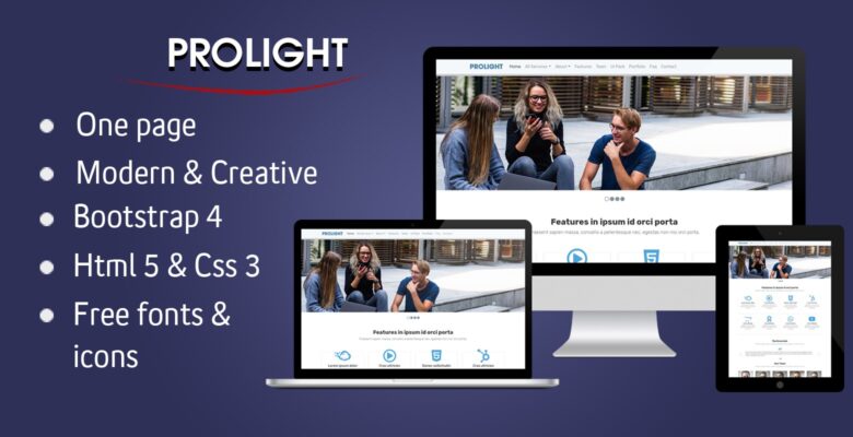 Prolight – Creative App Landing Page