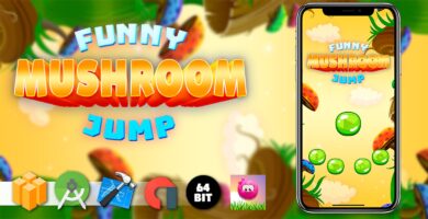 Funny Mushroom Jump – Buildbox Template