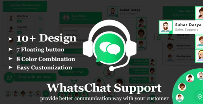WhatsChat – WhatsApp Chat Widget PHP Plugin