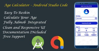 Age Calculator – Android Studio Code