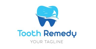 Blue Teeth Dentist Logo Design