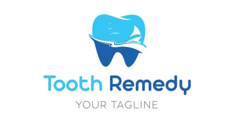 Blue Teeth Dentist Logo Design