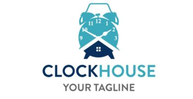 Clock Logo Design