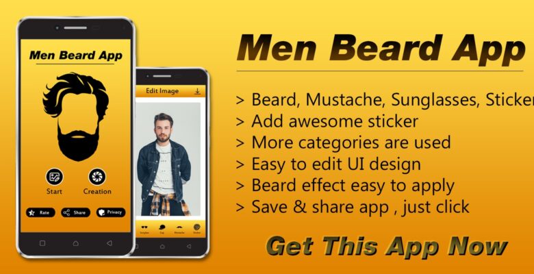 Men Beard Photo Editor App Android Source Code