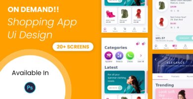 Online Shopping App UI Design