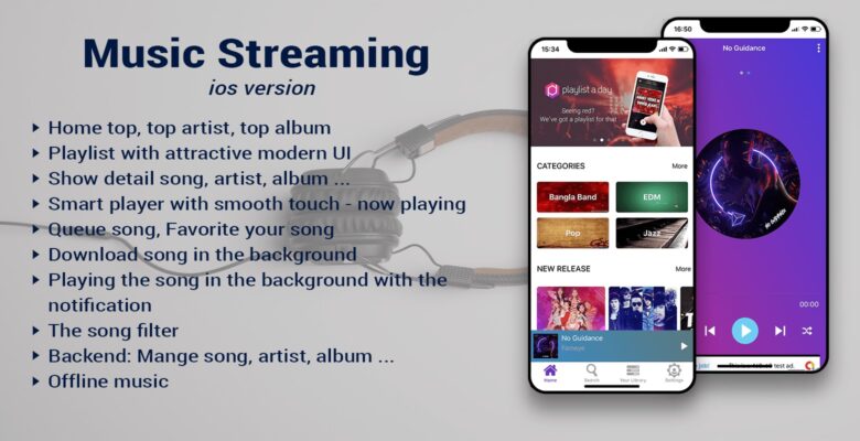 Music Streaming iOS App Template