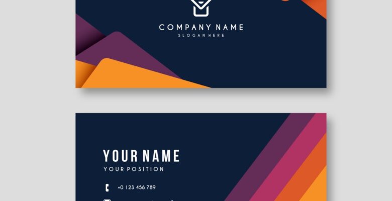 Business Card Template Colorful