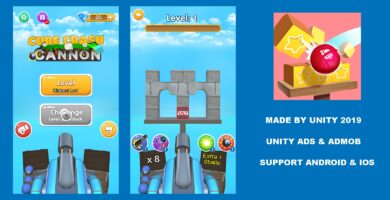 Cube Crash Canon – Unity Game Template