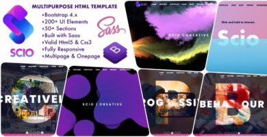 SCIO – Multipurpose Bootstrap 4 HTML5 Template