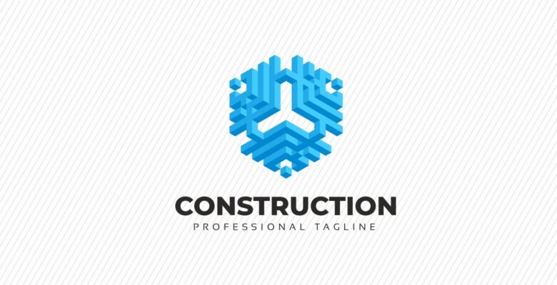 Construction – Hexagon Abstract 3D Logo