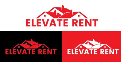 Real Estate Property Rent Logo Design Template