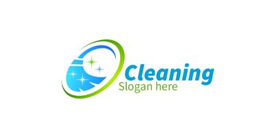 Cleaning Service Logo with Eco Friendly 3