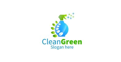 Cleaning Service Logo with Eco Friendly 22
