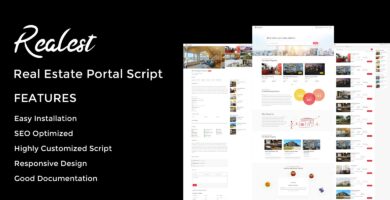 Realest – Real Estate Portal Script