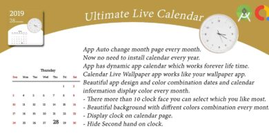Ultimate Live Calendar Wallpaper Android Template