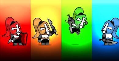 Crusader Knights 2D Character Sprites