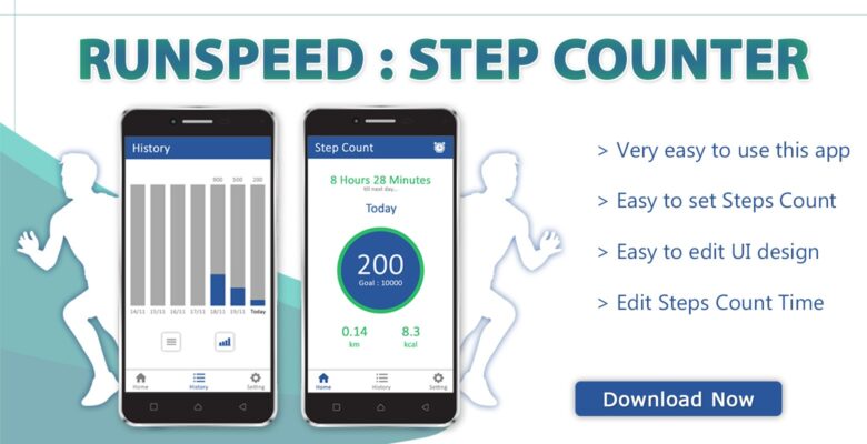 Runspeed – Step Counter Android App Template