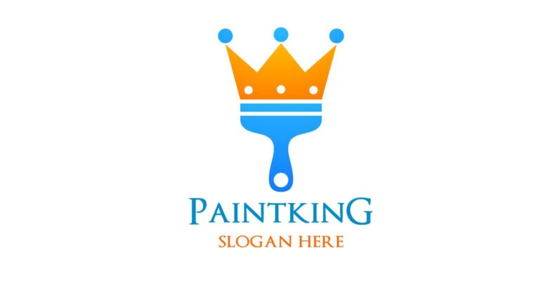 Paint King Vector Logo Design
