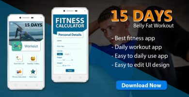 15 Days Belly Fat Workout – Android App Template