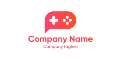 Message Gamepad Logo Template