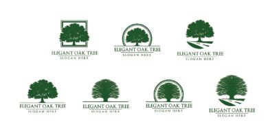 Green Oak Tree Logo