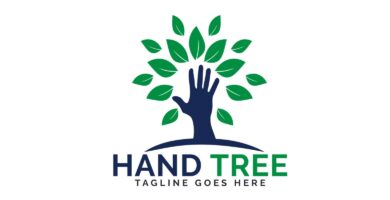 Hand Tree Logo Design