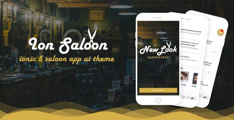 Ion Saloon – Ionic 5 Barbershop UI Theme