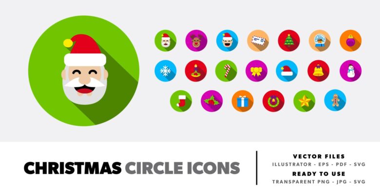 Christmas Circle  Icons
