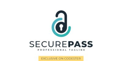 Securepass – Security Logo Template