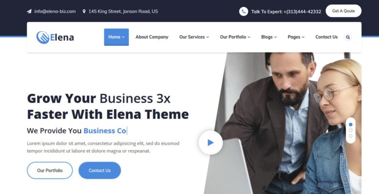 Elena – Multipurpose Business HTML5 Template
