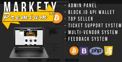 Markety Premium – Multi-Vendor Bitcoin PHP Script