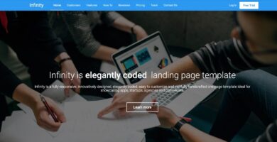 Infinity – Landing Page Template