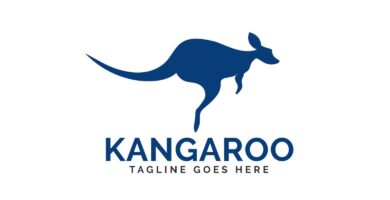 Kangaroo Vector Logo Design
